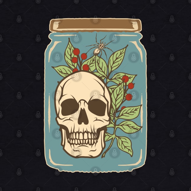 SKULL IN THE JAR by valentinahramov